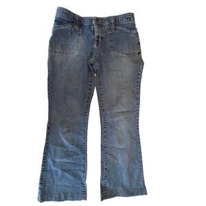 SO Denim Y2K Jeans Juniors Size 7 Pocket Flare Stretch Low Rise
